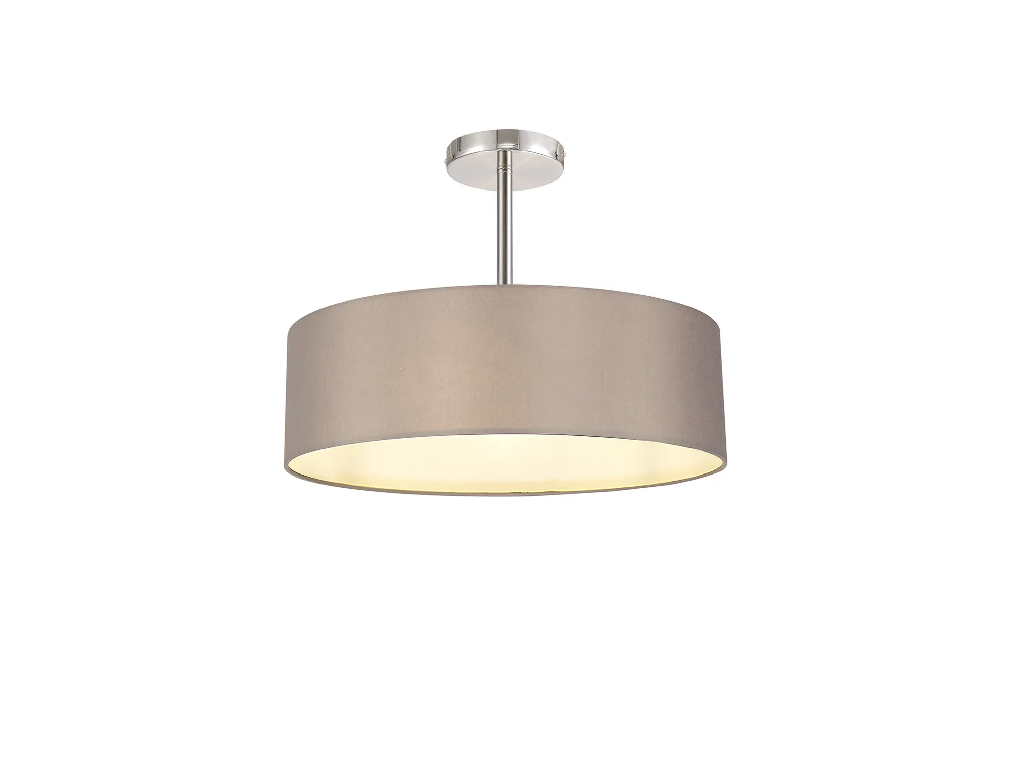 Baymont 45cm Semi Flush 5 Light Polished Chrome, Grey
